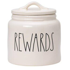 Rae Dunn Mother Of Dogs Rewards Treats Ceramic Cannister With Seal Air Tight Lid